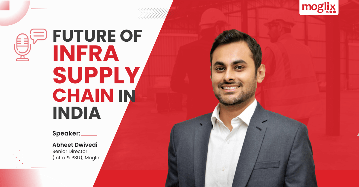 Abheet Dwivedi, Senior Director, Moglix, Speaks on the Future of Infra Supply Chain in India