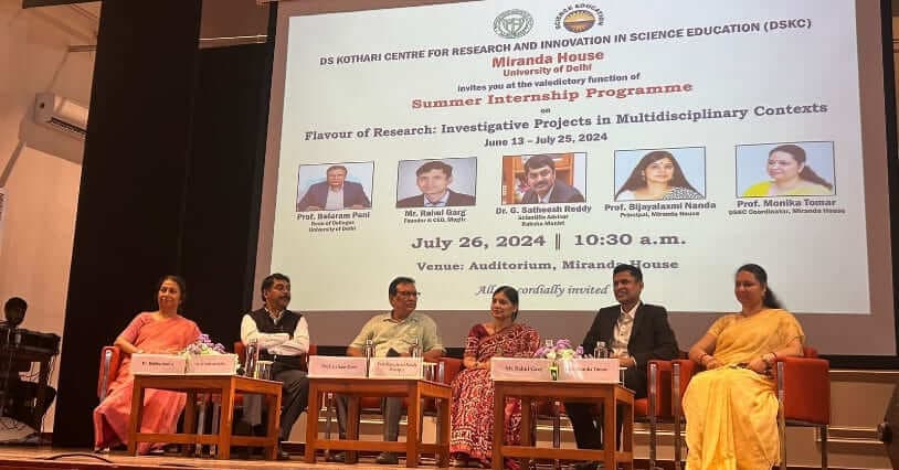 Guest of Honour at the Internship Program 2024 valedictory ceremony