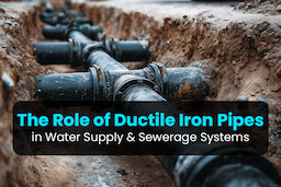 The Role of Ductile Iron Pipes in Water Supply &#038; Sewerage Systems
