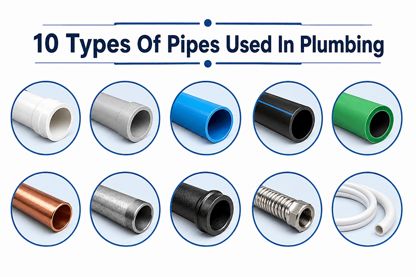 10 Types Of Pipes Used In Plumbing – Importance And Use Cases
