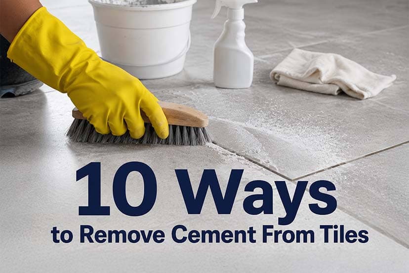 10 Ways to Remove Cement From Tiles: Easy, Safe nd Effective Methods (2026 Guide)