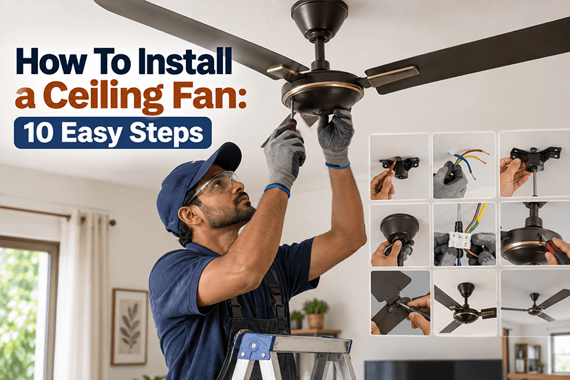 How To Install a Ceiling Fan: 10 Easy Steps