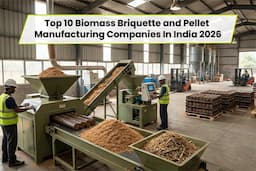 Top 10 Biomass Briquette and Pellet Manufacturing Companies In India 2026: Types, Prices, And Features