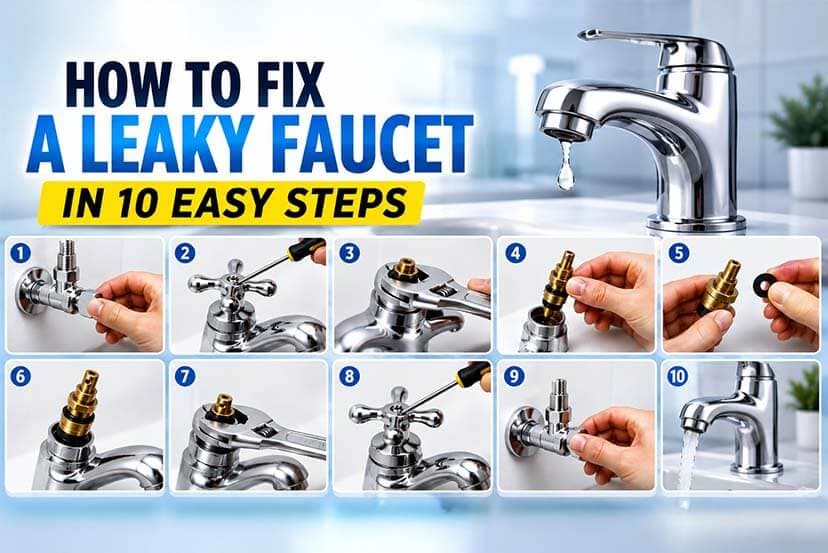 How To Fix A Leaky Faucet in 10 Easy Steps (2026 Complete Guide)