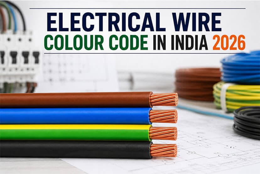Electrical Wire Colour Code in India 2026: Types, Safety, and Codes