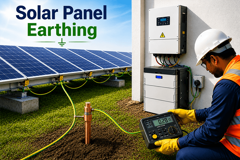 Solar Panel Earthing: Types, Importance, Installation, Cost & Safety Guide