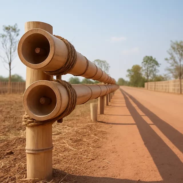 Bamboo Crash Barriers