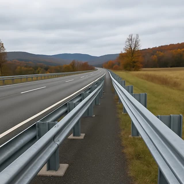 Metal Beam Crash Barriers